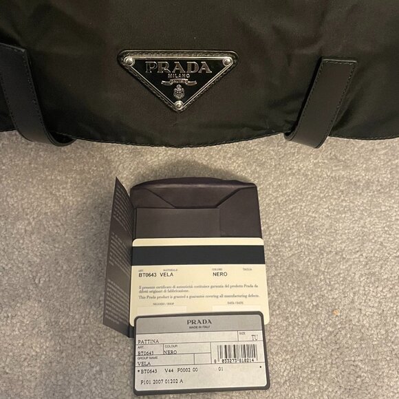 Prada Vela Nylon/Leather Messenger Bag - Picture 3 of 16
